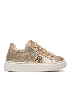 Кроссовки Sneaker Bassa Allacciata T1A9-33932-0829 S, золотой Tommy hilfiger