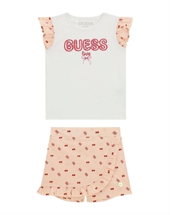 Футболка с принтом SET, белый Guess