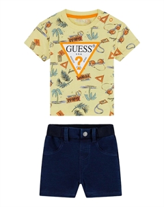 Футболка с принтом ENSEMBLE ET JEAN, желтый Guess