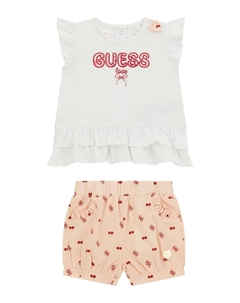 Футболка с принтом SET, белый Guess