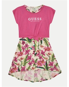 Платье на каждый день обычный крой J5GK13 K6YW4, розовый Guess