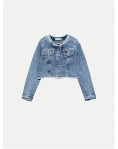 Джинсовая куртка обычного кроя 5369, синий Abel & lula