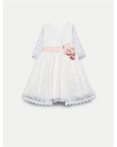 Элегантное платье обычного кроя 5041, экрю Abel & lula