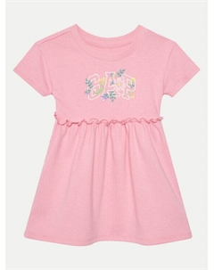 Платье на каждый день обычный крой 736116-00, розовый Gap