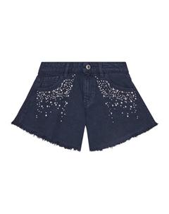 Джинсовые шорты свободного кроя J5RD16 WH1T0, синий Guess