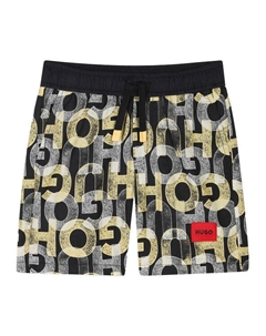 Шорты для плавания стандартный крой G00330 D, черный Hugo