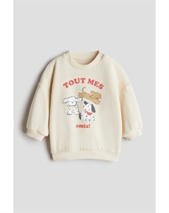 Хлопковая толстовка с принтом, мультиколор H&m