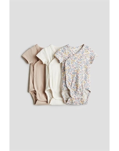 Комплект из 3-х боди-оберток, мультиколор H&m