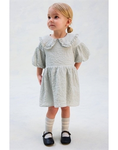 Платье из хлопка с рукавами-фонариками, зеленый H&m