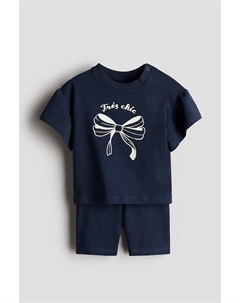 Костюм-Двойка из хлопчатобумажного трикотажа, мультиколор H&m