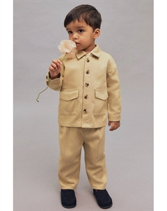 Комплект из 2 предметов: верхняя рубашка и брюки, бежевый H&m