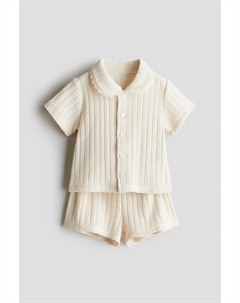 Комплект из 2-х предметов: рубашка и шорты, бежевый H&m
