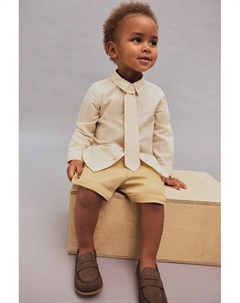 Комплект из 2 предметов: хлопковая рубашка и галстук, мультиколор H&m