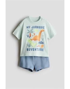 Комплект из 2 предметов: футболка и шорты, мультиколор H&m