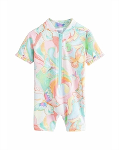 Купальный костюм REGULAR FIT - FRILL SLEEVE, фуксия Next