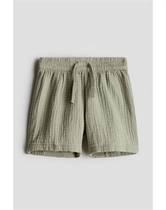 Шорты из хлопкового муслина, зеленый H&m