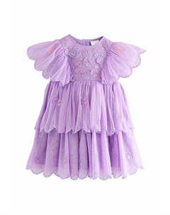 Повседневное платье REGULAR FIT-SCALLOP, сиреневый Next