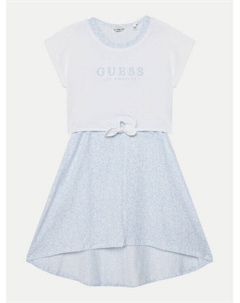 Платье на каждый день обычный крой J5GK13 K6YW4, белый Guess
