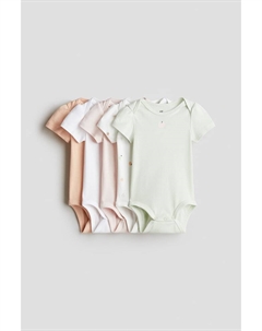 Упаковка из 5 хлопковых боди, мультиколор H&m