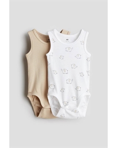 Комплект из 2 боди без рукавов, мультиколор H&m