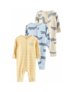 Пижама FOOTLESS 3 PACK - REGULAR FIT, синий Next