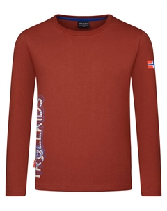 Лонгслив Stavanger, красный Trollkids