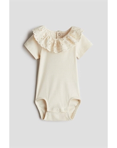 Боди с воротником, бежевый H&m