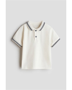 Рубашка поло из хлопкового пике, бежевый H&m