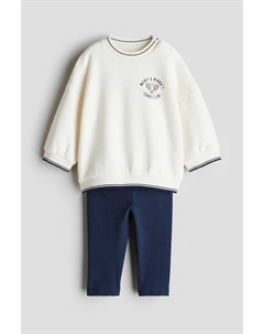 Комплект из двух предметов: толстовка и леггинсы, мультиколор H&m