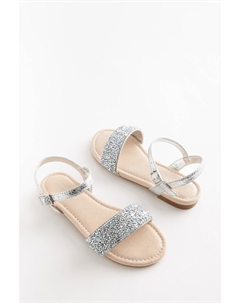 Сандалии для особых случаев с кристаллами, серебряный Next