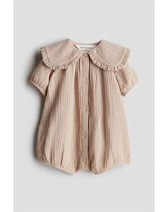 Комбинезон из хлопкового муслина, бежевый H&m