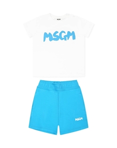 Футболка с принтом COMPLETI SPORTIVI, светло-голубой Msgm