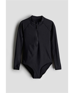 Купальник с длинными рукавами, черный H&m