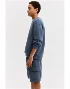 Костюм-Двойка с толстовкой и шортами, синий H&m