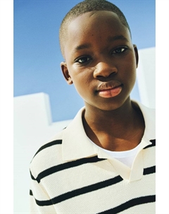 Свитер-Поло из структурированного трикотажа, мультиколор H&m