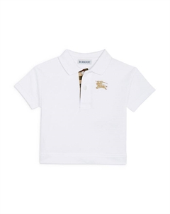 Вышитое поло Johane для мальчиков - Baby, белый Burberry