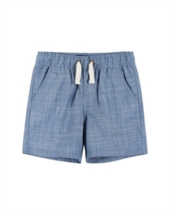 Короткие шорты из шамбре для мальчиков на шнурке - Little Kid, Big Kid, синий Andy & evan