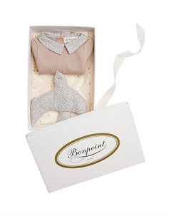 Комплект из 3 предметов: топ в рубчик и леггинсы для новорожденных, унисекс - для малышей, оранжевый Bonpoint