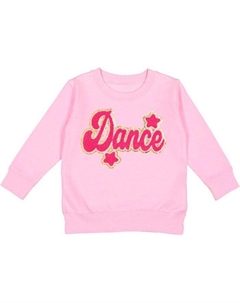 Свитшот для девочек с нашивкой «Танцевальный сценарий» — «Маленький ребенок, большой ребенок», розовый Sweet wink