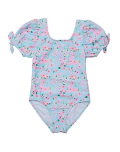 Костюм для серфинга с рукавами-фонариками и цепочкой «Daisy Chain» для девочек — Little Kid, Big Kid, синий Snapper rock