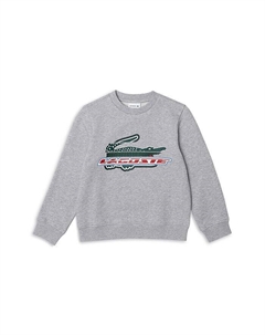 Свитшот унисекс из органического хлопка и флиса - Big Kid, серый Lacoste