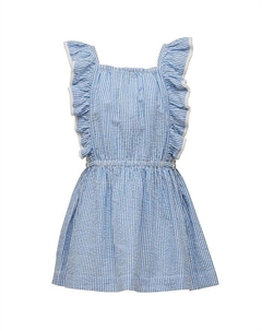 Пляжное платье с оборками и васильковым узором для девочек - Little Kid, Big Kid, синий Snapper rock