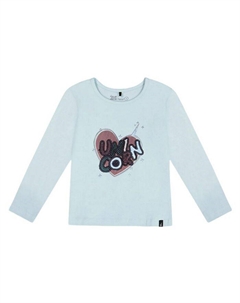 Футболка для девочек из органического хлопка - Little Kid, синий Deux par deux