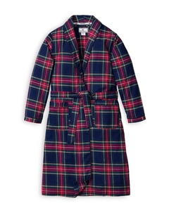 Халат Windsor Tartan унисекс - Маленький ребенок, Большой ребенок, синий Petite plume