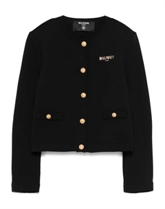 Блейзер с логотипом, черный Balmain kids