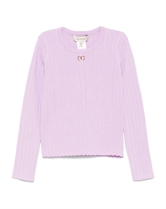 Детский свитер с логотипом TWINSET, фиолетовый Twin-set kids