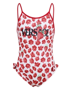 Kids купальник Strawberry Garden, красный Versace
