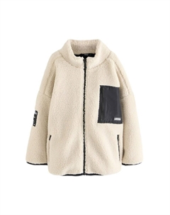 Флисовая куртка Fleece Jacket, белый Next