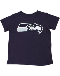 Футболка с логотипом команды Seattle Seahawks Infant Team - Темно-синий Outerstuff