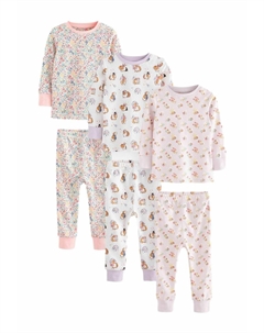 Пижама 3 PACK SET, розовый Next